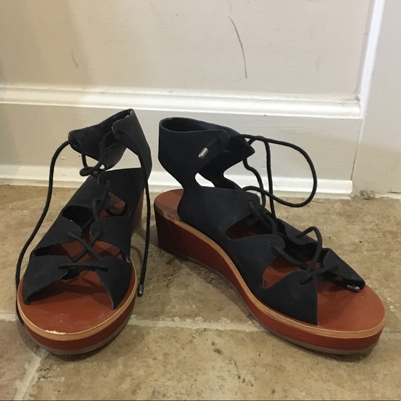 SOLD — Black Gladiator Sandals - Picture 3 of 4